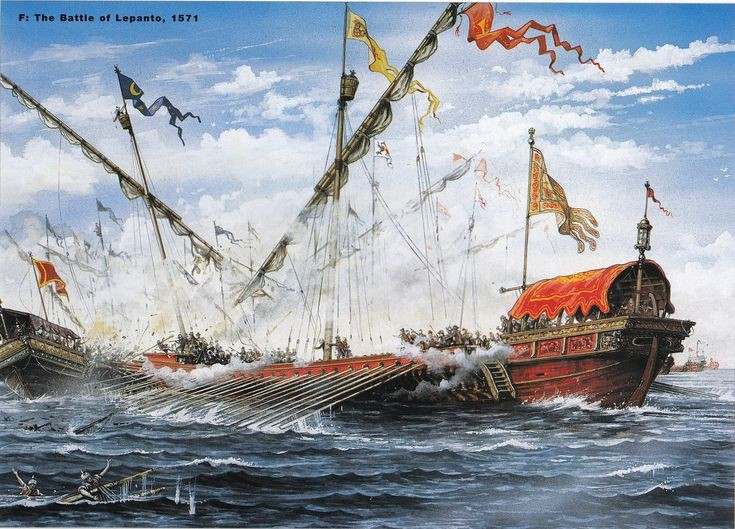  3. Liên minh Thánh (Holy League) do Giáo hoàng Pius V thành lập đã tham chiến. Liên minh này gồm có Tây Ban Nha, các quốc gia Ý, Cộng hòa Venice và các lực lượng của Giáo hoàng, dưới quyền chỉ huy của Don Juan xứ Áo. Ảnh: Pinterest.