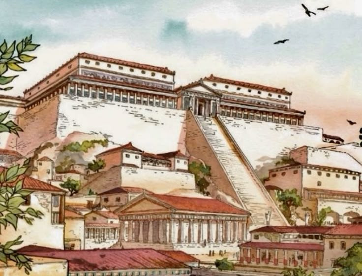  Pella từng là kinh đô của vương quốc Macedonia. Pella trở thành thủ đô của Macedonia vào cuối thế kỷ 5 trước Công nguyên, thay thế thành phố Aigai trước đó. Từ đây, các vị vua Macedonia đã điều hành vương quốc và mở rộng quyền lực ra khắp khu vực Balkan. Nhờ vị trí thuận lợi gần biển và các tuyến thương mại, Pella nhanh chóng phát triển thành một đô thị thịnh vượng. Ảnh: Pinterest.