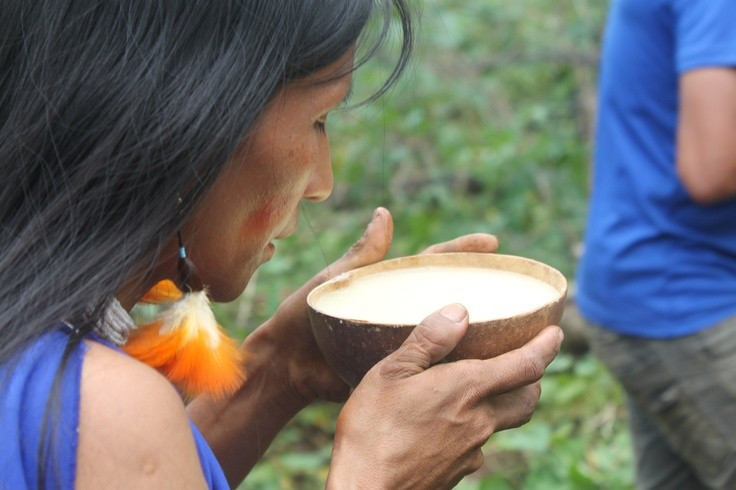  Niềm tin tâm linh gắn với linh hồn thiên nhiên. Người Shuar tin vào các linh hồn như arútam – nguồn sức mạnh và bảo hộ tinh thần, có thể đạt được thông qua nghi lễ và trải nghiệm tâm linh sâu sắc trong rừng. Ảnh: Pinterest.