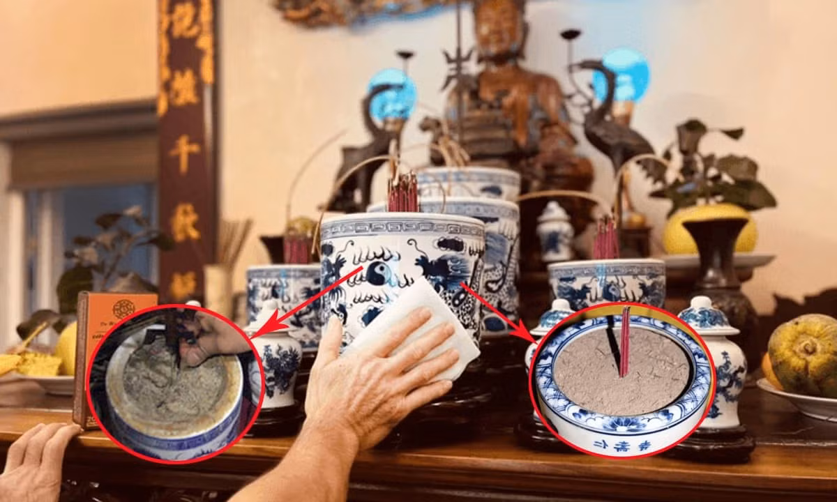 Tỉa chân hương là nghi thức quan trọng trong phong tục "bao sái" bàn thờ. (Ảnh minh họa)