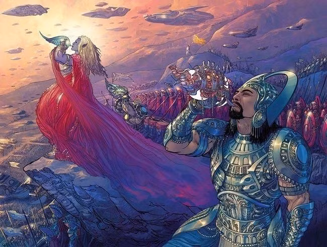  8. Giá trị vượt thời gian. Mahabharata không chỉ là câu chuyện lịch sử mà còn là kho tàng tri thức triết học, đạo đức và tâm linh, vẫn còn nguyên giá trị cho đến hôm nay. Ảnh: Pinterest.