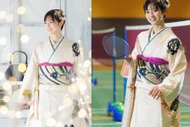 'Thiên thần cầu lông' Nhật Bản diện trang phục kimono đốn tim người hâm mộ