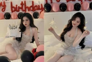 Cận cảnh body đốt mắt của 'cô giáo hot girl' Trân Trần trong bộ ảnh sinh nhật