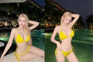 Jenny Yến 'hâm nóng' cái lạnh mùa đông với bộ ảnh bikini bên hồ bơi rực rỡ