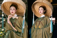 Hot girl Hoàng Yến diện áo dài cổ phục đẹp nao lòng