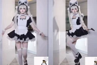 Hoá thân thành cô hầu gái, nữ coser nhảy 'vũ điệu cánh cụt' hút hồn fan