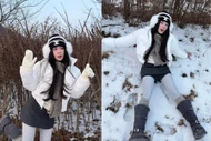 Quỳnh Alee khoe loạt ảnh đi ngắm tuyết, netizen chỉ chú ý tới một bức hình