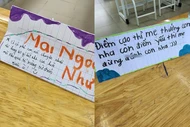 Bật cười với lời nhắn "đừng đánh con" khi mẹ họp phụ huynh