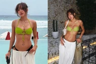‘Vợ quốc dân’ Phương Ly đốt mắt với bikini bé xíu