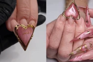 Cận cảnh bộ nail Valentine độc lạ hút 2,7 triệu lượt xem