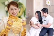 'Cô dâu 1000 cây vàng' gây chú ý khi vừa hạ sinh con đầu lòng