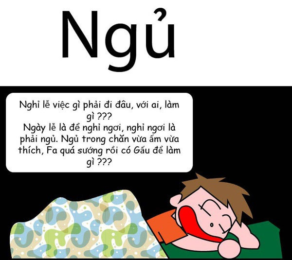 Ngủ cho qua ngày tháng.