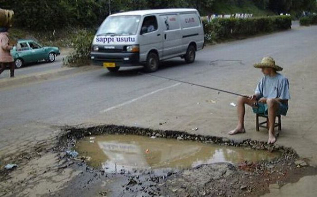 Từ ngày có cái "ổ voi" này thì đỡ tốn tiền mua mồi nhậu.