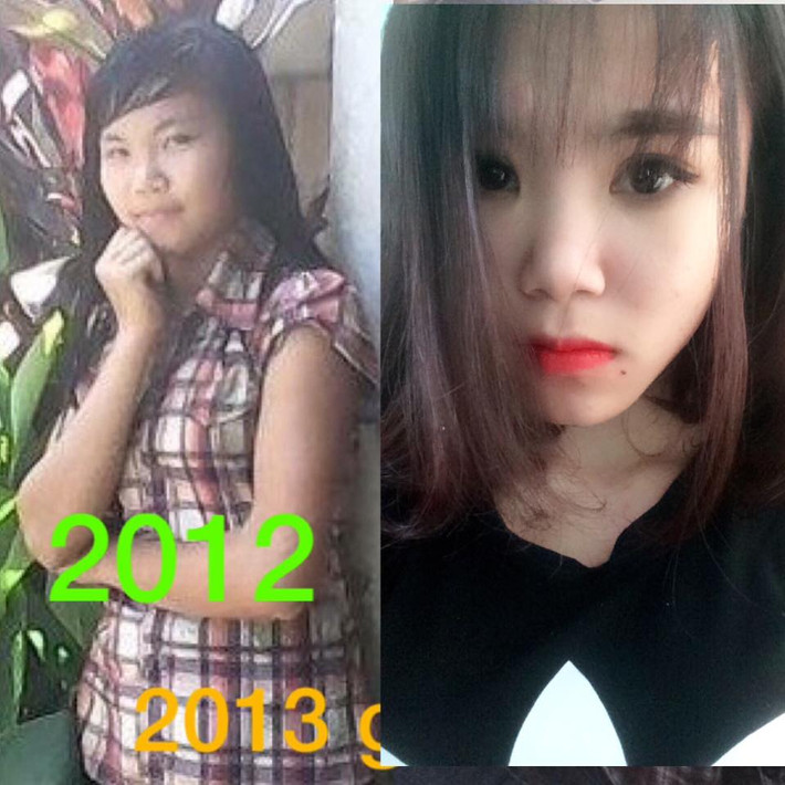 Cô bạn này cũng đã trở nên vô cùng xinh đẹp nhờ kỹ năng make up.