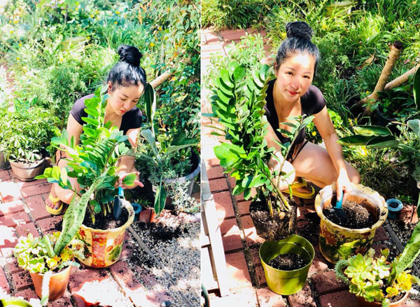 Chọn cuộc sống bên Mỹ với con gái, diễn viên hài nổi tiếng Thúy Nga có niềm đam mê bất tận với những không gian tươi xanh, đặc biệt là khu vườn.