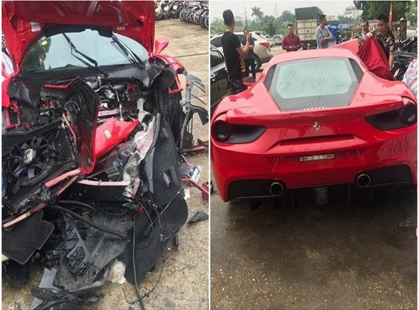 Thông tin mới nhất về vụ siêu xe Ferrari 488 GTB màu đỏ mang BKS 51F-889.88 của ca sĩ Tuấn Hưng gặp nạn trên cao tốc Nội Bài - Lào Cai, sáng ngày 18/10, một lãnh đạo Công an TP Việt Trì cho biết, sáng nay Công an TP Việt Trì đã bàn giao chiếc siêu cho anh Nguyễn Mạnh Giàu (27 tuổi, ở An Giang là người điều khiển chiếc xe) đưa về Hà Nội sửa chữa.