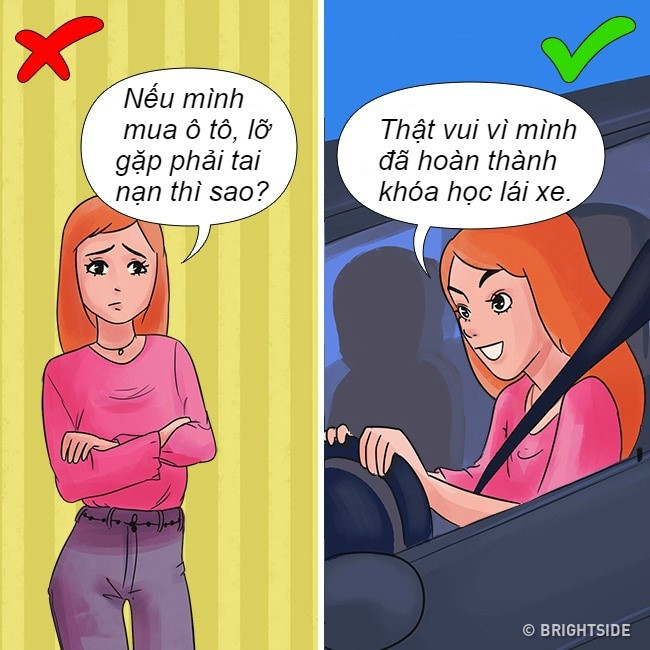 Chấp nhận những rủi ro không thể tránh khỏi trong cuộc sống. Thay vì luôn lo lắng mọi lúc, hãy chấp nhận rằng cuộc sống sẽ đem lại cho bạn những trải nghiệm khác nhau chứ không chỉ có điều tốt. Đôi khi, những thử thách, khó khăn trong cuộc sống đem lại những điều thú vị bất ngờ.