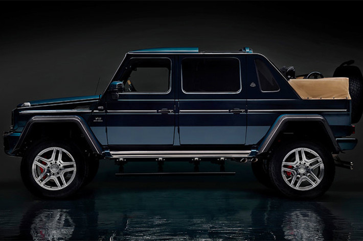 SUV Mercedes-Maybach G650 Landaulet được dựa trên dòng xe địa hình lâu đời Mercedes G-Class, xe có trục cơ sở được kéo dài ra, đạt 3428 mm. Điểm đặc biệt của phiên bản này đó chính là hàng ghế thứ 2 của xe nằm sát dưới đuôi xe và phần cuối đuôi sử dụng mui xếp mềm.