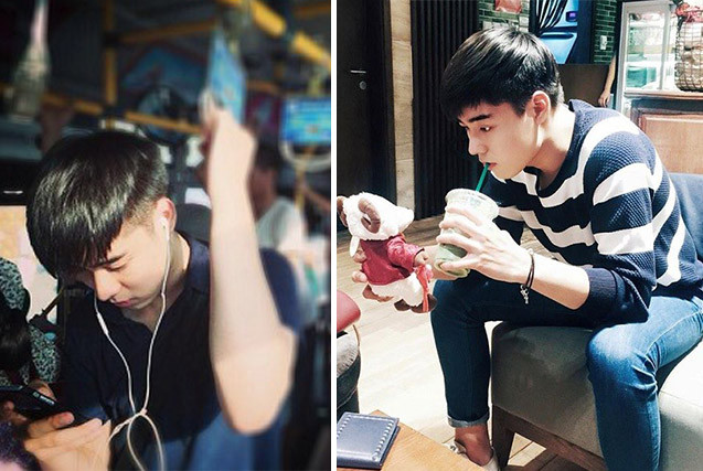 Cư dân mạng đã bao phen bối rối vì vẻ điển trai của anh chàng này.