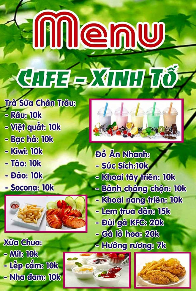 Bạn có biết trên tấm thực đơn quán ăn này có bao nhiêu lỗi chính tả không? Vâng không thể tin được, có tới 18 lỗi chính tả tất cả đó ạ.