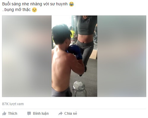 Danh tính của nữ nhân vật chính được mệnh danh là "cô gái có sức chịu đựng nhất hệ mặt trời" cũng nhanh chóng được tìm ra. Theo đó, cô nàng có tên là Nguyễn Minh Kha, sinh năm 1999, hiện đang sinh sống và kinh doanh online tại TP HCM. Trên trang Facebook cá nhân của mình, 9X Sài thành cũng chia sẻ đoạn clip gây sốt đó với dòng chú thích: "Buổi sáng nhẹ nhàng với sư huynh. Bụng mỡ thật".