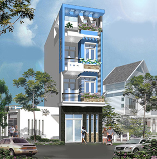 Màu xanh mang hơi thở của biển cả. Ảnh: Thietkenha6789.
