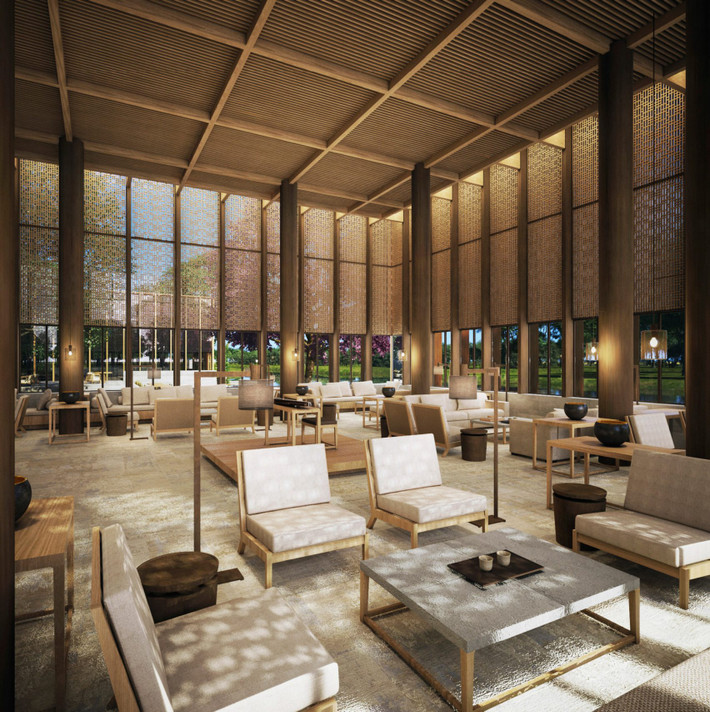 Khu vực thưởng thức trà đạo. Ảnh: Dezeen.