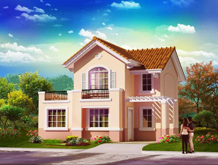 Mẫu nhà 2 tầng đơn giản được ưa chuộng năm 2017 sẽ tiếp tục lên ngôi trong năm 2018. Ảnh: Nhadepsang.