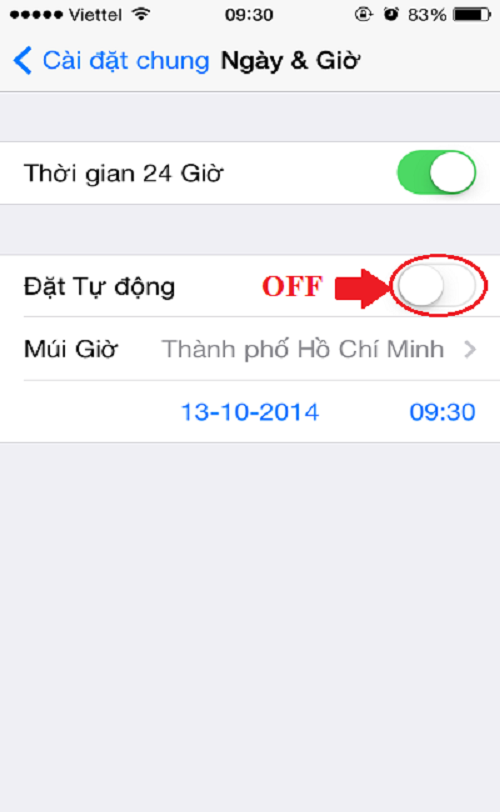 Nếu cả năm không ra khỏi đất nước, bạn không nên để tự động cập nhật thời gian. Nó không giúp ích gì nhiều mà chỉ làm tốn pin iPhone. Ảnh: Quantrimang.