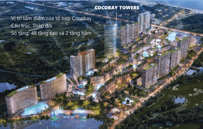 Trong đó, tòa Condotel 5 sao đạt tiêu chuẩn hiện đại bậc nhất Đông Nam Á. Ảnh: Nha247.