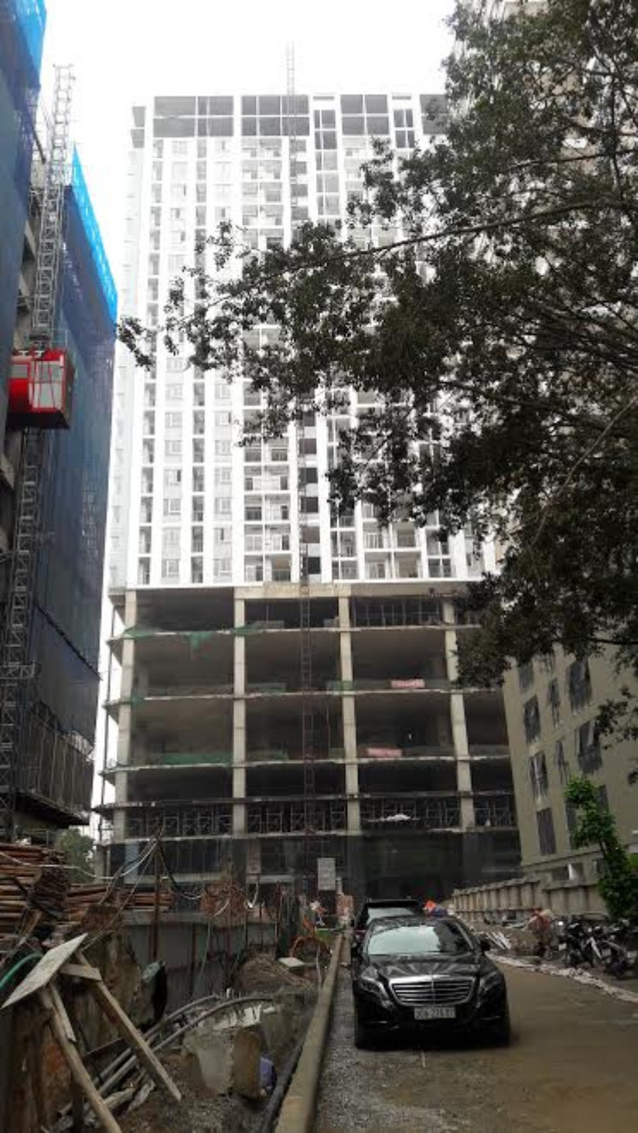 Đáng nói hơn, chung cư Mỹ Sơn Tower còn cố tình xây vượt tầng quy định. Ảnh: Pháp luật & Dân sinh.