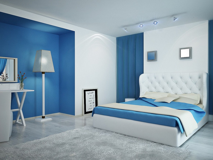 Mỗi không gian chỉ cần một điểm nhấn để gây ấn tượng. Tránh để quá nhiều điểm nhấn trong cùng một phòng. Chẳng hạn, phòng khách chỉ cần điểm nhấn ở khu vực sofa, bàn trà, kệ ti vi. Phòng ngủ thường là đầu giường còn phòng tắm là bồn rửa và gương. Ảnh: Nikola Tesla.