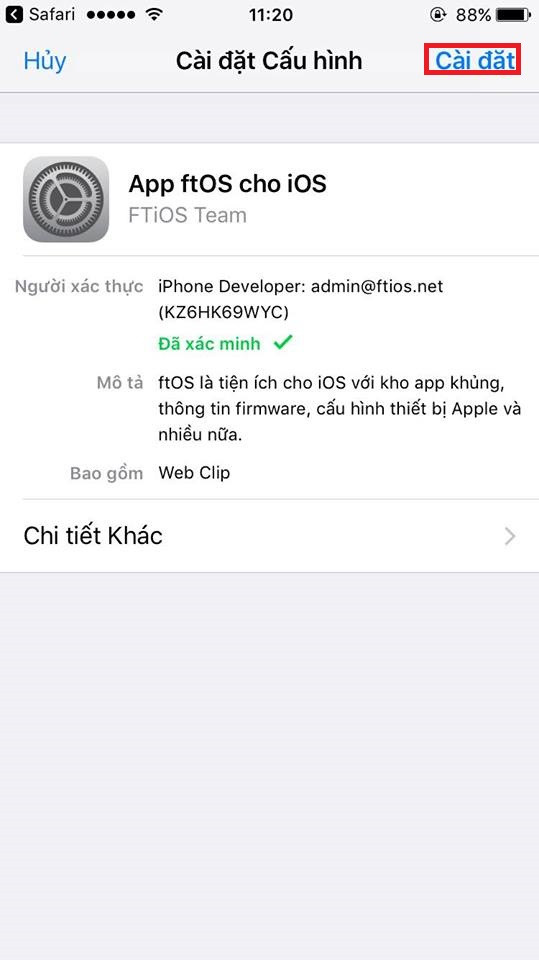 Tiếp theo các bạn mở ứng dụng này lên, và bấm vào ftStore góc dưới màn hình, và các bạn vào phần App mod thêm chức năng