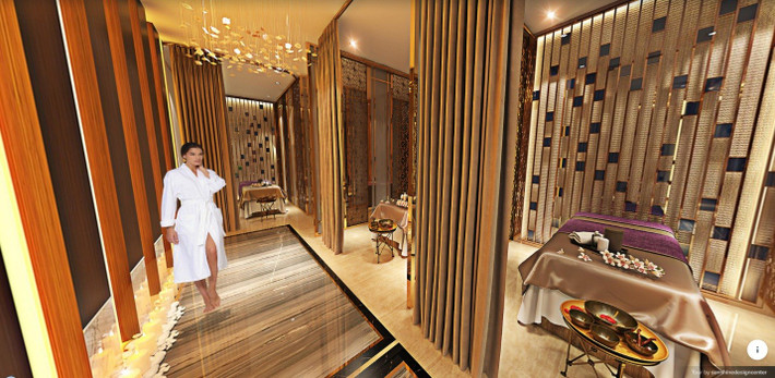 Bên cạnh đó, hàng trăm tiện ích giải trí cao cấp như khu giải trí, khu spa sauna, phòng tập gym, yoga, phòng trà, phòng chiếu phim, khu tinh hoa ẩm thực với nhà hàng Nhật – Mỹ… …Cùng các dịch vụ chuẩn 5 sao được tích hợp ngay trong khối tháp dịch vụ tiện nghi sang trọng của tòa nhà.