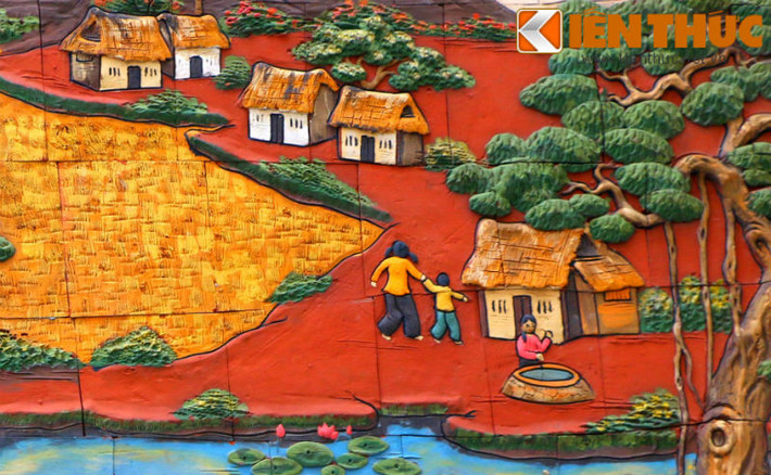 Khung cảnh non nước hữu tình của vùng quê nông thôn bình dị mà gần gũi.