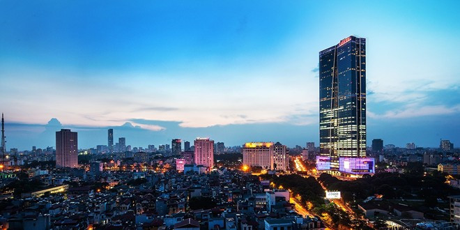 Khu phức hợp gồm 1 tháp trung tâm thương mại (cao 346 mét - 72 tầng), văn phòng cho thuê, khách sạn 7 sao cùng 2 tòa nhà căn hộ cao cấp cao 48 tầng. Ảnh: Xây dựng.