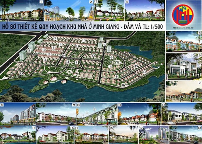 Toàn khu được chia thành những khu chức năng bao gồm: Nhà biệt thự đơn lập 2,5 tầng (171 nhà) với diện tích 54.092, m2, nhà biệt thự 2 tầng đơn lập (4 nhà): 4.500 m2, nhà song lập 3,5 tầng (248 nhà): 51.623 m2, ha... Ảnh: Internet.
