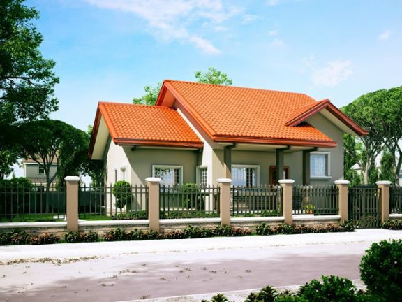 Kiến trúc mái thái giúp ngôi nhà cấp 4 nhìn sang trọng và hiện đại hơn. Ảnh: 2nhadep.