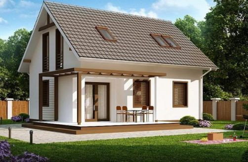 Trong khi đó, mẫu nhà cấp 4 nhỏ này lại rất phù hợp với một gia đình ít thành viên với tạo hình và kiến trúc độc đáo. Ảnh: Kientrucnhadep24h.