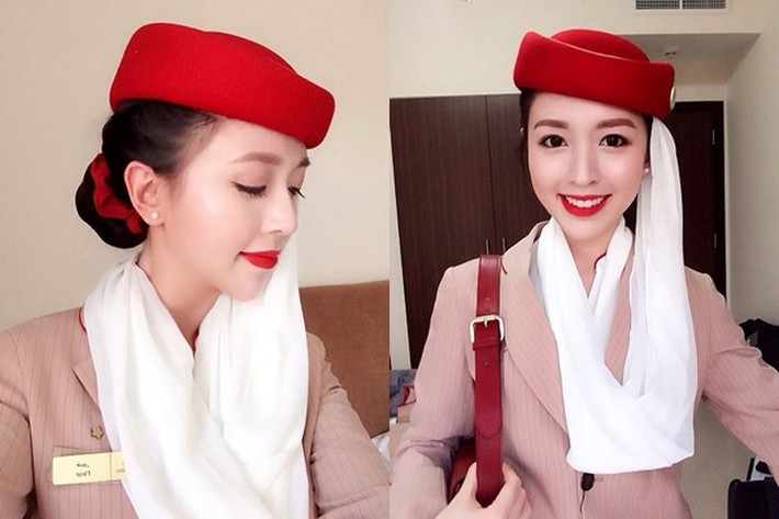 Cũng giống như phi công, nghề tiếp viên hàng không cũng ít khi được đón Tết Nguyên Đán ở nhà. Ảnh: iOne.
