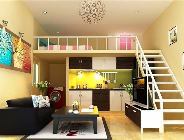 Nhà cấp 4 gác lửng hoàn hảo cho gia đình 2-3 người, đầy đủ phòng khách, ngủ, bếp và nội thất được bố trí hoàn hảo. Ảnh: Herstyle.