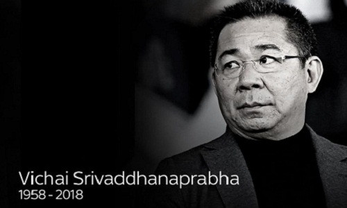 Tỷ phú Vichai Srivaddhanaprabha, ông chủ đáng kính của Leicester City là một một trong số 5 người bị thiệt mạng hôm 27/10, vì sự cố rơi trực thăng bên ngoài sân King Power. Ảnh: Vietnamnet.