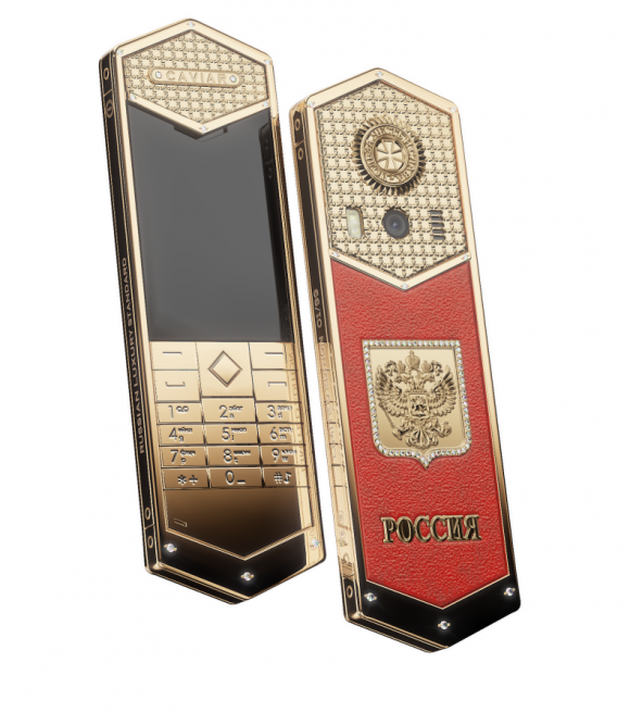 Mới đây, mẫu điện thoại mang tên "Caviar Inauguration Diamond" đã được hãng trang sức Caviar thiết kế để đánh dấu lễ nhậm chức của Tổng thống Nga Putin vào ngày 7/5.