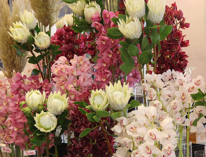 Càng đến sát ngày 20/10, thị trường hoa lại trở nên sôi động với nhiều loại hoa độc đáo và mới lạ, đặc biệt là các loại hoa nhập khẩu hiếm thấy. Ảnh: 38 Degree Flowers.