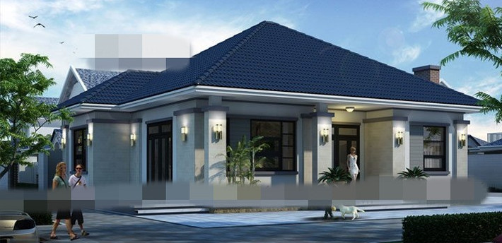 Mọi đường nét đơn giản đã tạo nên điểm nhấn riêng biệt cho ngôi nhà. Ảnh: Vinavic.