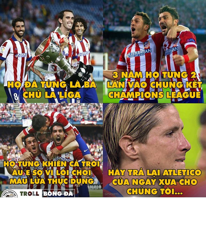 Atletico Madrid từng là vật cản khó chịu với các đại gia tại châu Âu nhưng giờ họ chẳng còn như xưa và đã phải chấp nhận xuống Europa League thi đấu.