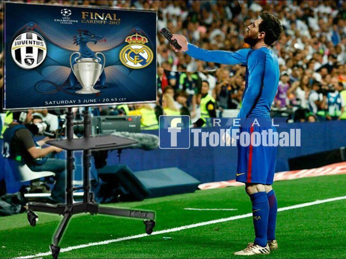 Messi và nỗi buồn xem trận chung kết C1 tại nhà.