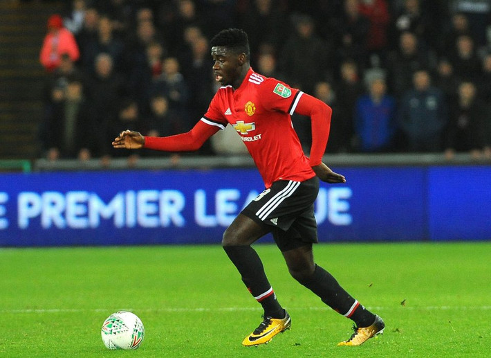 Axel Tuanzebe chuẩn bị đầu quân cho đội hạng nhất Aston Villa theo bản hợp đồng cho mượn đến cuối mùa. Ảnh: Goal