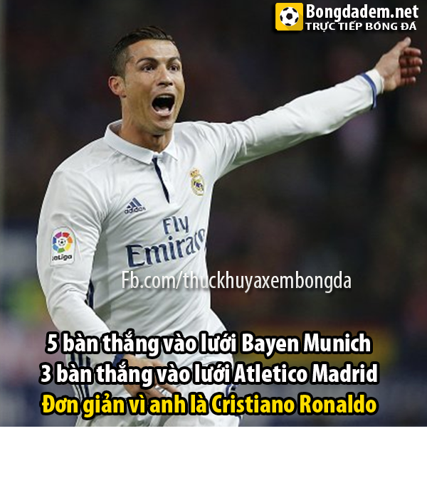 Thành tích của Cris Ronaldo mùa giải này tại cúp C1 khiến bất cứ hàng thủ nào cũng phải ái ngại. Ảnh: Thức khuya xem bóng đá