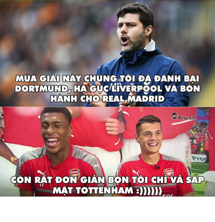 Tottenham có thể là chướng ngại vật cho các ông lớn nhưng với Arsenal họ chỉ là 1 hòn đá nhỏ không đủ để cản bước các pháo thủ.
